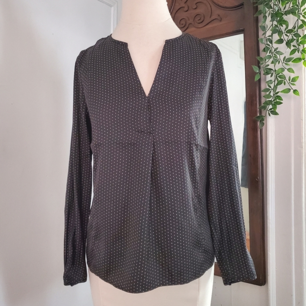 Banana Republic Polka-dot Silky Blouse